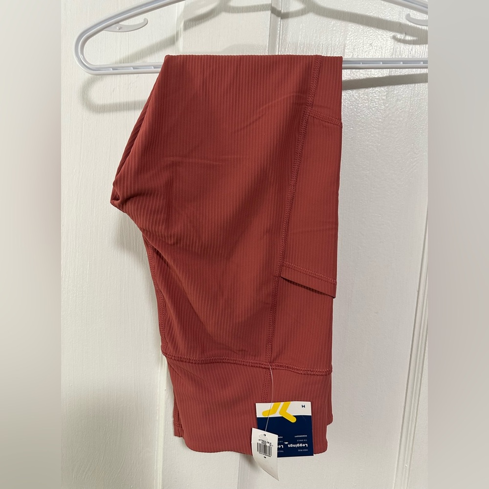 Rust Red Athletic Leggings